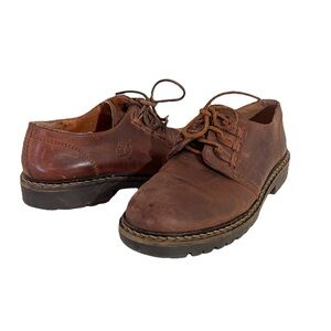 Women’s Timberland Leather Chukka Boot Size 8 Brown Lace Up Shoes Oxford Derby